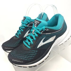 COPY - Brooks Launch 5 Running Shoes Black Teal Sz 7B